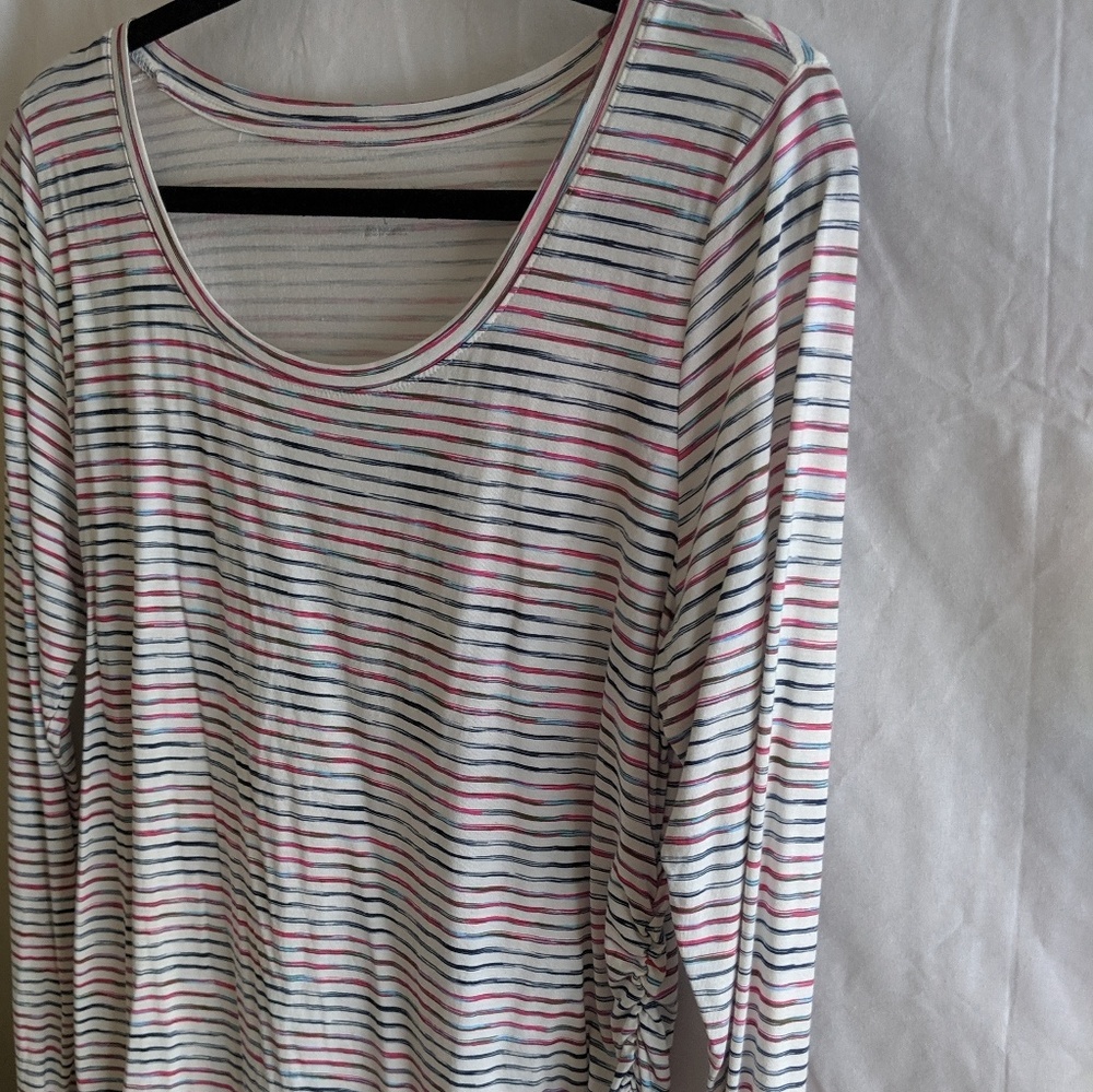 Long sleeve striped top